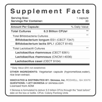 Skinesa supplement facts
